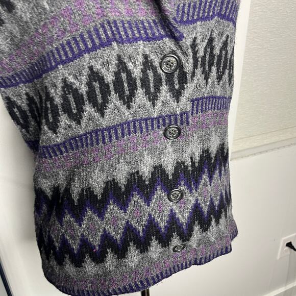 Lauren Ralph Lauren Sweater Vest Womens XL 100% Lambswool Southwestern Aztec - Picture 4 of 7